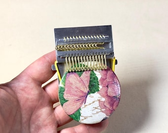 Speedweve Loom - Butterfly print (has 14 brass hooks), Darning socks tool, Small Loom,  Darning loom, Weaving Gift for mom