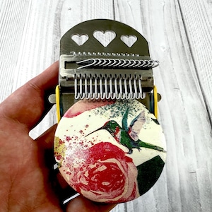 Speedweve Loom with Hummingbird print (has 14 hooks),Darning tool, Small Loom, Speedweave, Darning loom, Speedweve Type, Gift for woman
