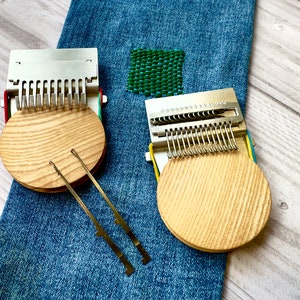 Set of two mini darning looms 14 and 10 hooks, Darning loom for sock darning, Speedweve darner, little loom, Darning tool, Mending tool
