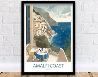 Amalfi Coast Art Print | Amalfi Coast Print | Italy Print | Italy Wall Art | Amalfi Coast Art | Italy Poster | Amalfi Poster | Amalfi Print