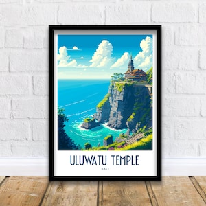 Uluwatu Temple Travel Print | Bali | Uluwatu Temple | Wall Art | Temple | Indonesia | Uluwatu | Travel | Bali Photography | Bali Landscape