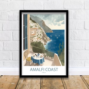 Amalfi Coast Art Print | Amalfi Coast Print | Italy Print | Italy Wall Art | Amalfi Coast Art | Italy Poster | Amalfi Poster | Amalfi Print