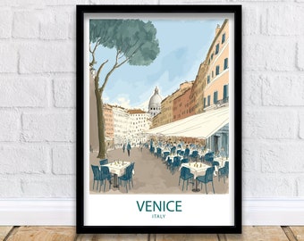 Impresión artística de Venecia / Arte mural de Venecia / Impresión de Venecia / Arte mural de Italia / Venecia Italia / Arte de Venecia / Póster de Venecia / Póster de viaje de Venecia
