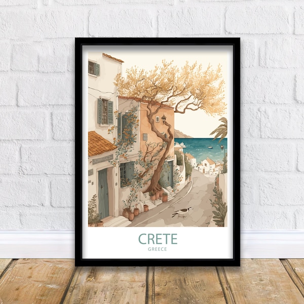 Kreta Kunstdruck | Kreta Kunstposter | Reiseposter | Griechenland Reisedruck | Griechenland Poster | Kreta Druck | Reiseposter | Kreta Reisedruck