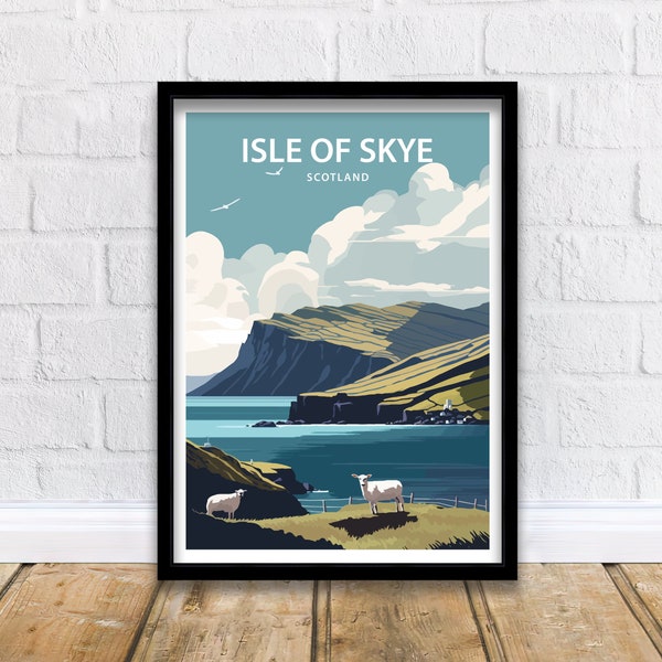 Isle Of Skye Art Print | Scotland Print | Isle Of Skye Art | Scotland Wall Art | Travel Poster | Landscape Print | Isle Of Skye Poster