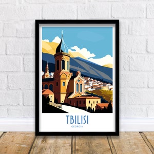Tbilisi Travel Print Wall Art Tbilisi Travel Poster Gift For Tbilisi Georgia Scenery Wall Art Tbilisi Georgia Gift Wall Art Tbilis Georgia