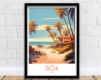 Goa India Travel Print Wall Art Goa India Travel Poster Gift For Goa Scenery Wall Art Goa India City Wall Art Gift Goa India Travel Scenic