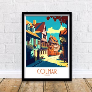 Colmar Travel Print Colmar France Poster Home Décor Colmar Art Print Colmar France Room Print Colmar Wall Decor Gifts Colmar France Wall Art