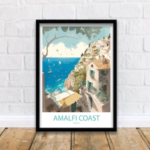 Amalfi Coast Art Print | Amalfi Coast Print | Italy Print | Italy Wall Art | Amalfi Coast Art | Italy Poster | Amalfi Poster | Amalfi Print