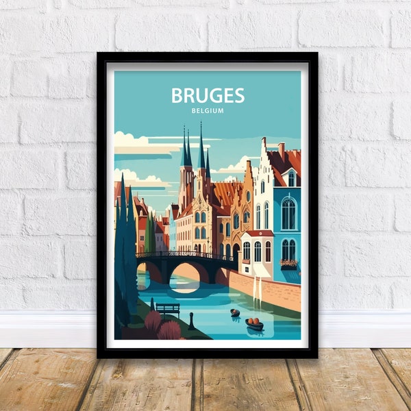 Bruges Art Print | Bruges Print | Bruges Wall Decor | Bruges Wall Art | Belgium | Bruges Poster | Belgium Wall Art | Belgium Print