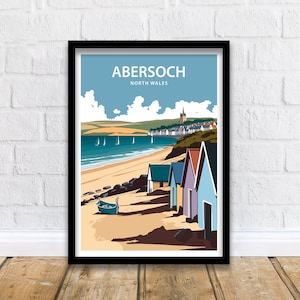 Abersoch Travel Print Abersoch Nordwales Home Décor Abersoch Kunstdruck Nordwales Raumdruck für Abersoch Nordwales Geschenk Kunst