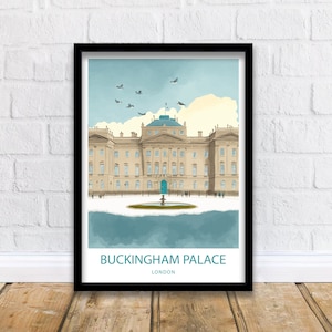 Buckingham Palace Kunstdruck | Buckingham Palace Poster | London Wanddekor | London Wand Kunst | London Poster | Kunstdruck | Wohndekor