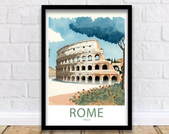 Rome Travel Print Wall Art Rome Italy Travel Poster Gift For Rome Colosseum Scenery Wall Art Rome Gift Wall Art Rome Italy Print Rome