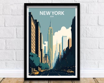 New York Art Print | New York City Print | New York Print | Wall Decor | Travel Poster | Travel Print | New York Wall Art | New York Decor