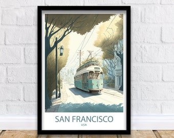 San Francisco Art Print | San Francisco Print | San Francisco | San Francisco Poster | Wall Decor | Travel Poster | San Francisco Prints