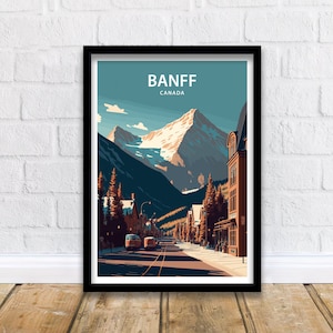 Banff Art Print | Banff National Park | Banff Wall Art | Banff Print | Banff Poster | Canadian Rockies | Mountain Print | National Park