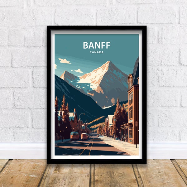 Banff Art Print | Banff National Park | Banff Wall Art | Banff Print | Banff Poster | Canadian Rockies | Mountain Print | National Park