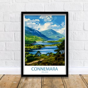 Connemara Travel Print Connemara Wall Decor Ireland Connemara Art Connemara Wall Art Ireland Poster Gift Connemara Wall Art Connemara Poster
