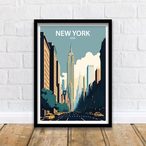 New York Art Print | New York City Print | New York Print | Wall Decor | Travel Poster | Travel Print | New York Wall Art | New York Decor