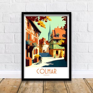 Colmar Travel Print Colmar France Poster Home Décor Colmar Art Print Colmar France Room Print Colmar Wall Decor Gifts Colmar France Wall Art