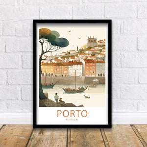 Porto Travel Print Wall Art Porto Travel Poster Gift Porto Portugal Scenic Wall Art Porto Portugal Gift For Porto Portugal Scenic Artwork
