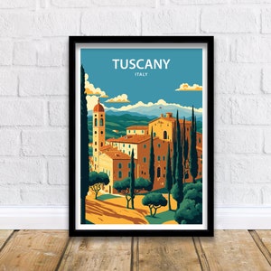 Tuscany Art Print | Tuscany Print | Italy Wall Art | Italy Poster | Tuscany Poster | Tuscany Wall Art | Travel Print | Travel Poster | Italy