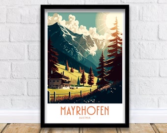 Mayrhofen Travel Print Mayrhofen Home Décor Mayrhofen Austria Art Print Mayrhofen Austria Room Print For Mayrhofen Austria Gift Mayrhofen