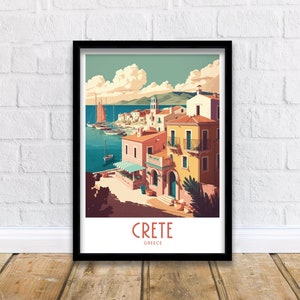 Crete Travel Print Crete Greece Poster Home Décor Crete Greece Art Print Crete Greece Room Crete Greece Gift Decor Crete Greece Poster Art