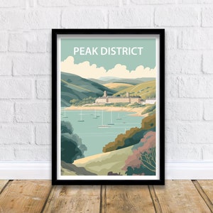 Peak District Art Print | Peak District | Wall Art | Peak District Art Print | Travel Poster | Peak District Poster | Home Decor Wall Decor