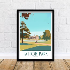 Tatton Park Travel Print Wall Art Tatton Park Cheshire Wall Hanging Home Decoration Tatton Park Cheshire Gift Art Lovers Print Tatton Park