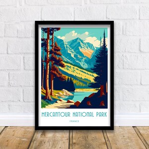 Mercantour National Park Reise Druck Mercantour National Park Frankreich Poster Home Décor Mercantour National Park Frankreich Kunst Wandbehang