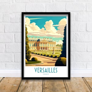 Versailles Travel Print Wall Art Versailles France Wall Hanging Home Decoration Versailles France Gift Art Lovers Print Versailles France