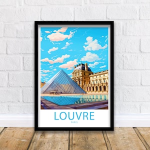 Der Louvre Paris Poster Wohndekor Der Louvre Paris Wandkunst Louvre Paris Home Decor Poster Der Louvre Paris Reisewanddekor Paris Poster
