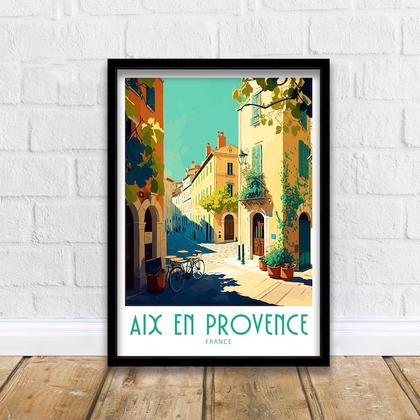 Aix En Provence Travel Print Aix En Provence Poster Home Decor Aix En Provence Art Print Aix En Provence Kamer Print Aix En Provence Decor