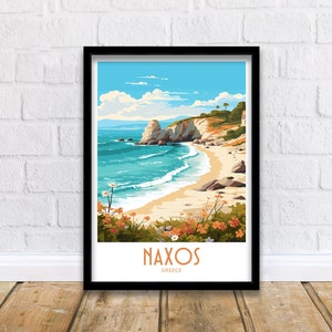 Naxos Travel Print Naxos Greece Poster Home Décor Naxos Greece Art Print Naxos Greece Room Naxos Greece Gift Decor Naxos Poster Art Gift