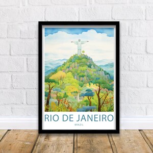 Rio de Janeiro Print Rio de Janeiro Brazil Poster Home Décor Rio de Janeiro Brazil Wall Art Rio de Janeiro Brazil Decor Poster Brazil Art