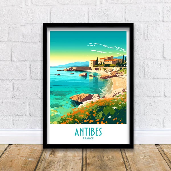 Antibes Travel Print Antibes Poster Home Décor Antibes France Art Print Antibes France Room Print Antibes France Wall Decor Antibes Gifts