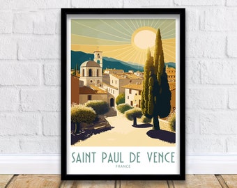 Saint Paul de Vence Travel Print Saint Paul de Vence France Poster Home Décor Saint Paul de Vence France Print Saint Paul de Vence France