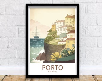 Porto Reise-Druck Wandkunst Porto Reise-Plakat Geschenk Porto Portugal Malerische Wandkunst Porto Portugal Geschenk Für Porto Portugal Malerische Kunstwerk