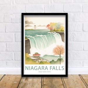Niagara Falls Poster Home Décor Niagara Falls Wall Art Niagara Falls Home Decor Poster Niagara Falls Travel Wall Decor Niagara Falls Poster