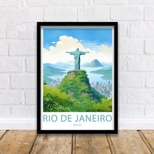 Rio de Janeiro Print Rio de Janeiro Brazil Poster Home Décor Rio de Janeiro Brazil Wall Art Rio de Janeiro Brazil Decor Poster Brazil Art
