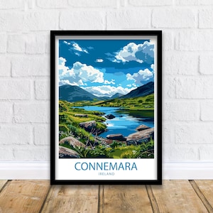 Connemara Travel Print Connemara Wall Decor Ireland Connemara Art Connemara Wall Art Ireland Poster Gift Connemara Wall Art Connemara Poster