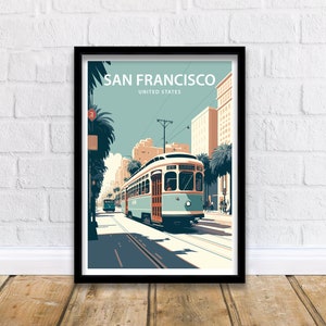 San Francisco Art Print | San Francisco Print | San Francisco | San Francisco Poster | Wall Decor | Travel Poster | San Francisco Prints