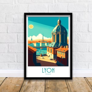 Lyon Reisedruck Lyon Frankreich Poster Wohnkultur Lyon Frankreich Kunstdruck Lyon Frankreich Raumdruck Lyon Frankreichdruck Geschenk Lyon Frankreich Wandbehang