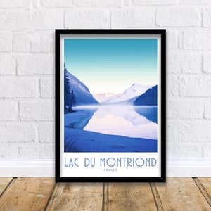 Lac du Montriond Travel Print Wall Art Lac du Montriond Wall Hanging Home Décor Lac du Montriond Gift Lover France Art Lover Gift France