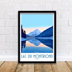 Lac du Montriond Travel Print Wall Art Lac du Montriond Wall Hanging Home Décor Lac du Montriond Gift Lover France Art Lover Gift France