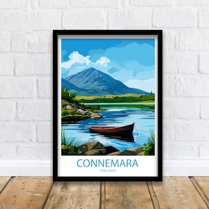 Connemara Travel Print Connemara Wall Decor Ireland Connemara Art Connemara Wall Art Ireland Poster Gift Connemara Wall Art Connemara Poster