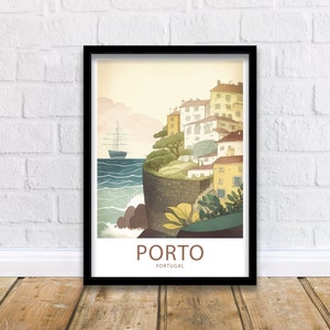Porto Travel Print Wall Art Porto Travel Poster Gift Porto Portugal Scenic Wall Art Porto Portugal Gift For Porto Portugal Scenic Artwork