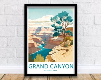 Poster Grand Canyon Arredamento per la casa Arte murale Grand Canyon Poster arredamento casa Grand Canyon Decorazione murale viaggio Grand Canyon Poster artistico Grand Canyon