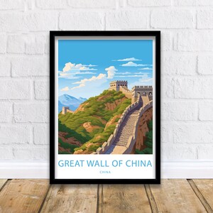 Great Wall of China Print Great Wall of China Poster Home Décor Great Wall of China Wall Art Great Wall of China Decor Great Wall of China